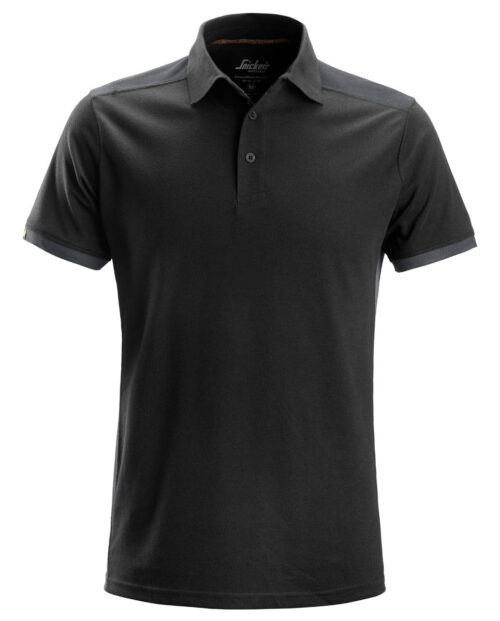 27150458 allroudwork polo shirt 0458 black steel grey 1 1