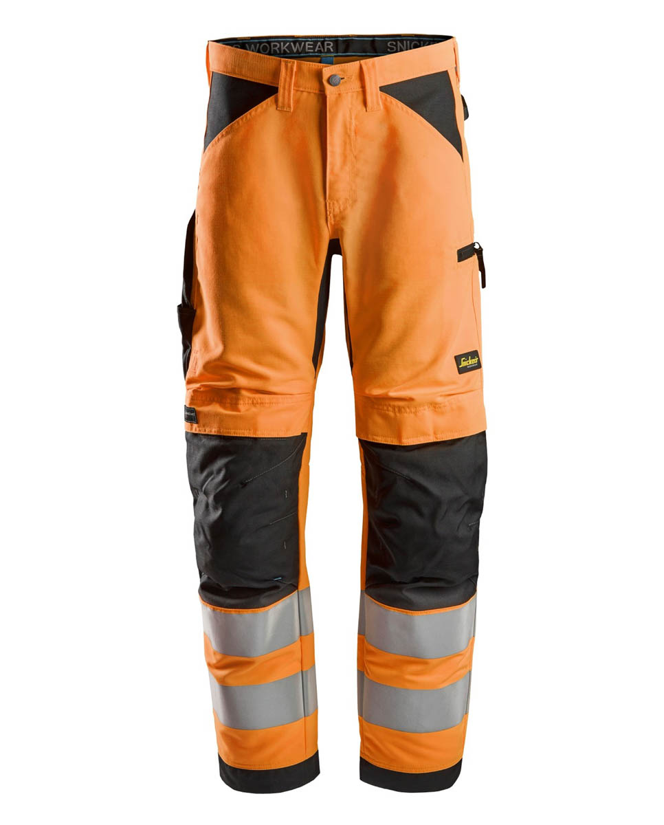63325504 litework high vis werkbroek kl 2 5504 high visibility orange black 1