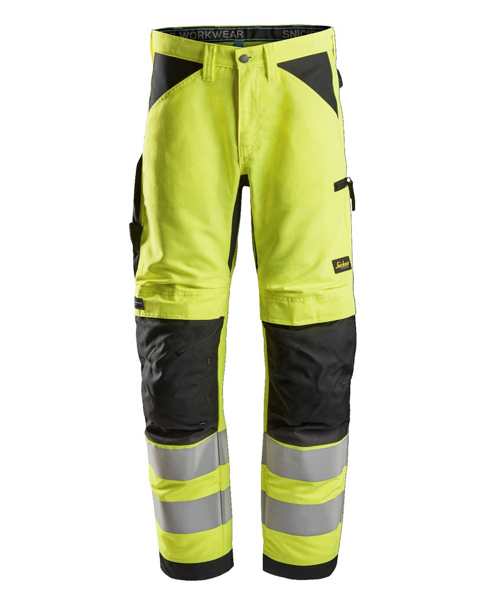 63326604 litework high vis werkbroek kl 2 6604 high visibility yellow black 1 1
