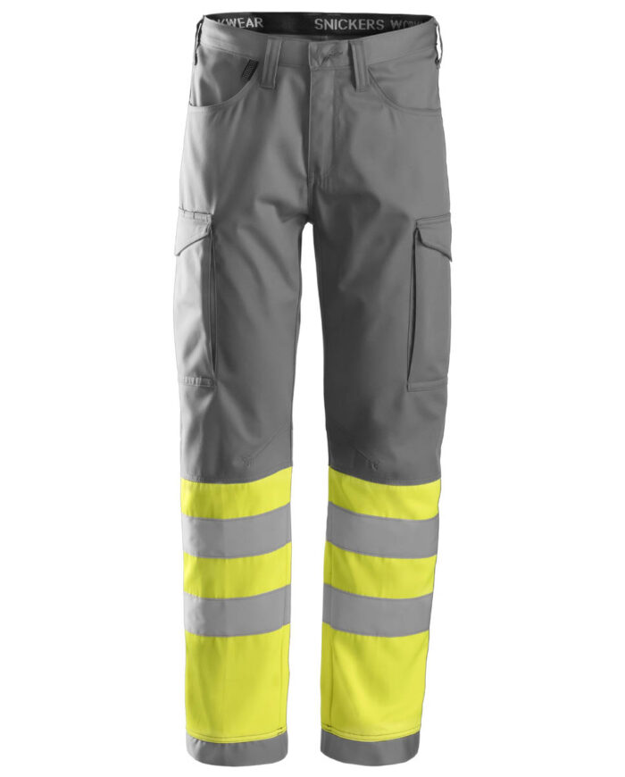 69001866 service transport broek klasse 1 1866 grey high visibility yellow 1 1