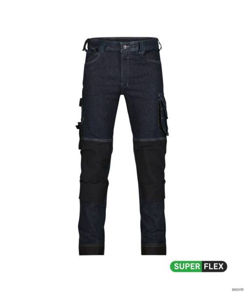 color front kyoto jeansblauw zwart