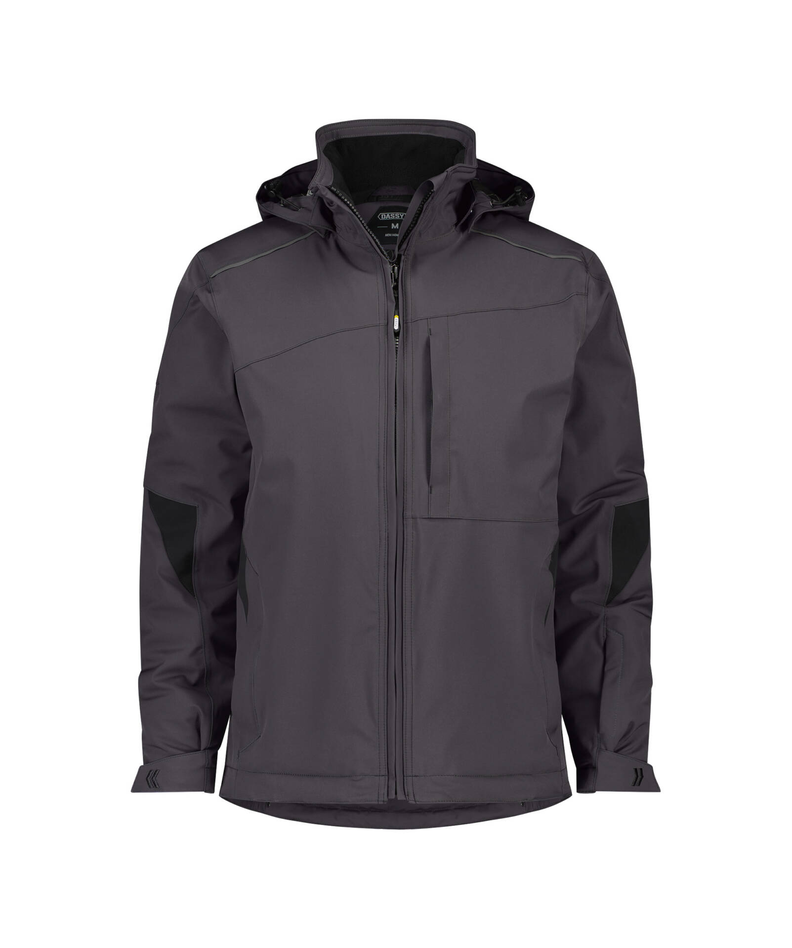 dassy nordix stretch winter jacket anthracite grey front dassy nordix stretch winter jacket anthracite grey front
