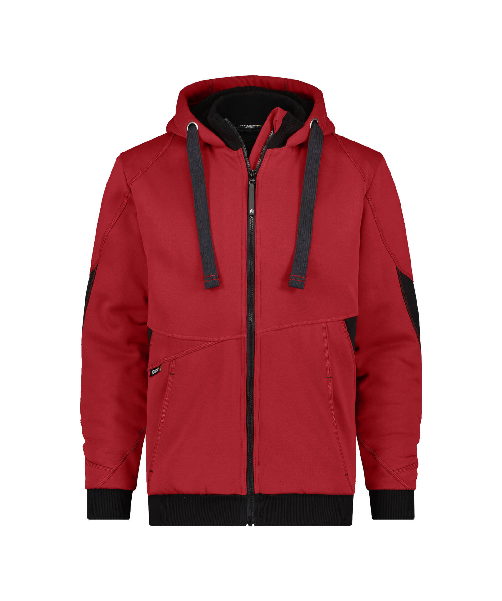 dassy pulse sweatshirt jacket red black front
