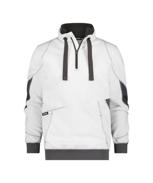 dassy stellar sweatshirt white anthracite grey front